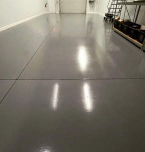 concrete floor inside a room